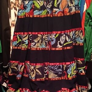 Floral Patchwork Skirt